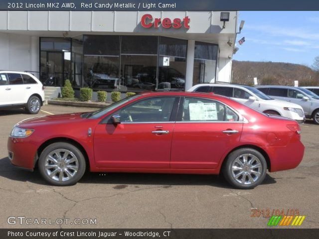 2012 Lincoln MKZ AWD in Red Candy Metallic