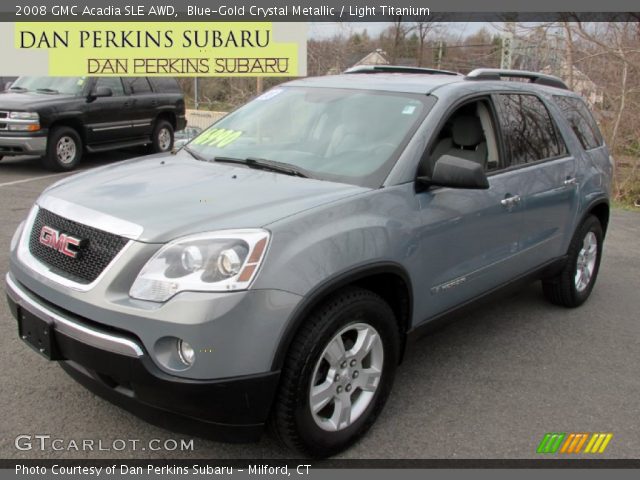 2008 GMC Acadia SLE AWD in Blue-Gold Crystal Metallic