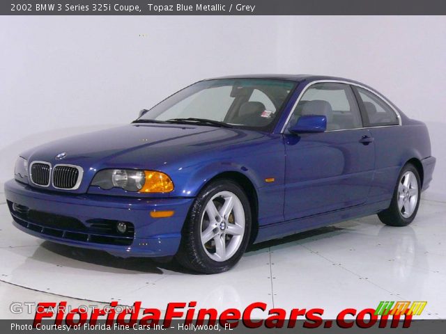 2002 BMW 3 Series 325i Coupe in Topaz Blue Metallic