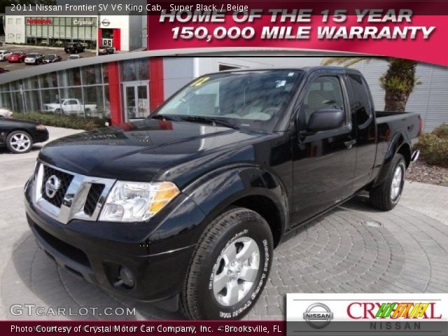 2011 Nissan Frontier SV V6 King Cab in Super Black
