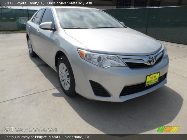 2012 Toyota Camry LE in Classic Silver Metallic