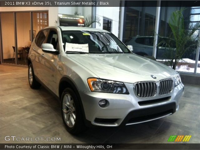 2011 BMW X3 xDrive 35i in Titanium Silver Metallic