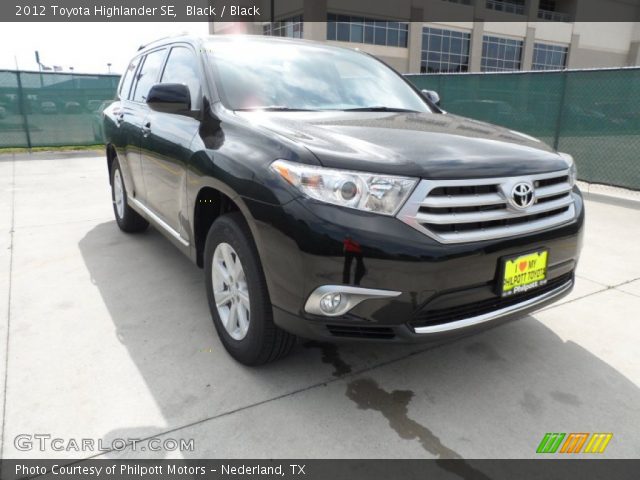 2012 Toyota Highlander SE in Black