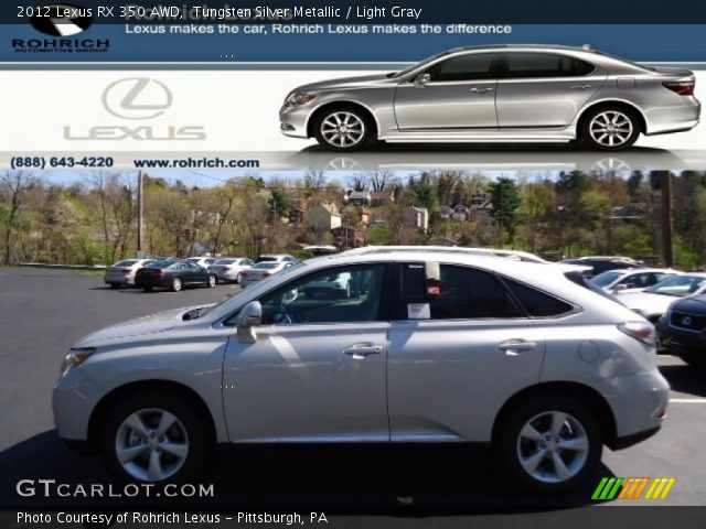 2012 Lexus RX 350 AWD in Tungsten Silver Metallic
