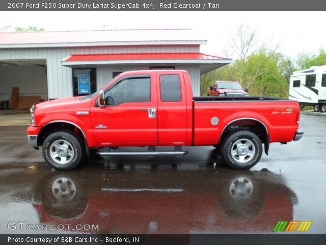 2007 Ford F250 Super Duty Lariat SuperCab 4x4 in Red Clearcoat