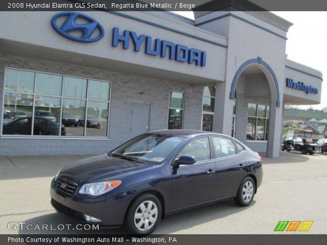 2008 Hyundai Elantra GLS Sedan in Regatta Blue Metallic