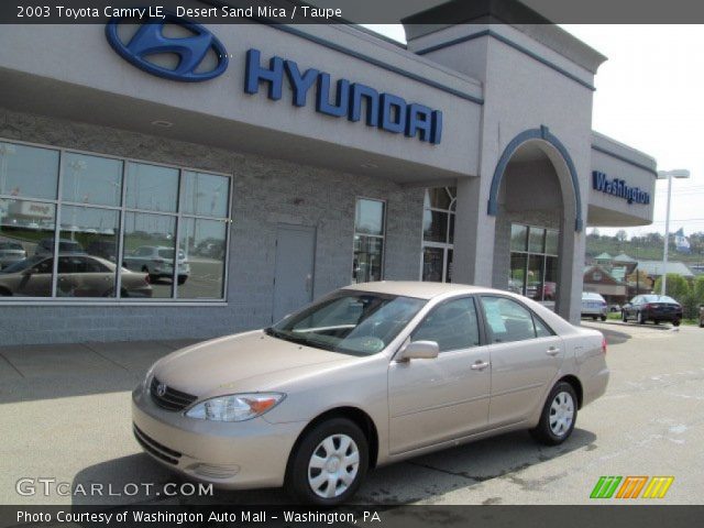 2003 Toyota Camry LE in Desert Sand Mica