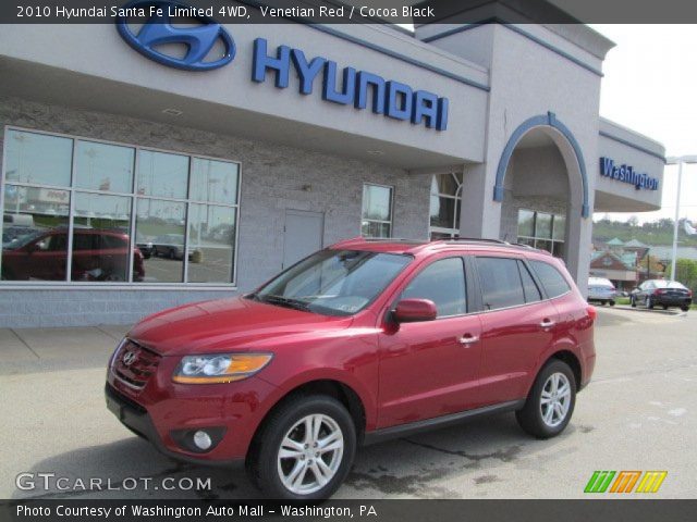 2010 Hyundai Santa Fe Limited 4WD in Venetian Red
