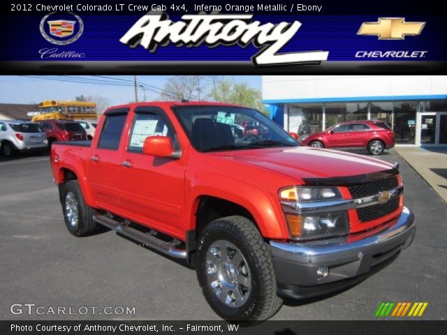 2012 Chevrolet Colorado LT Crew Cab 4x4 in Inferno Orange Metallic