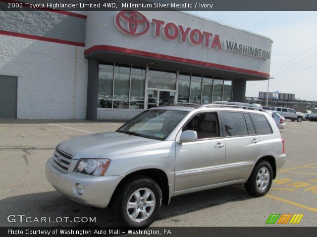 2002 Toyota Highlander Limited 4WD in Millennium Silver Metallic