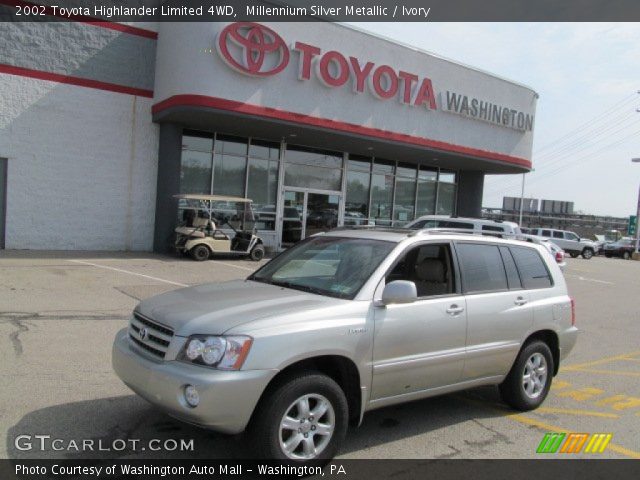 2002 Toyota Highlander Limited 4WD in Millennium Silver Metallic