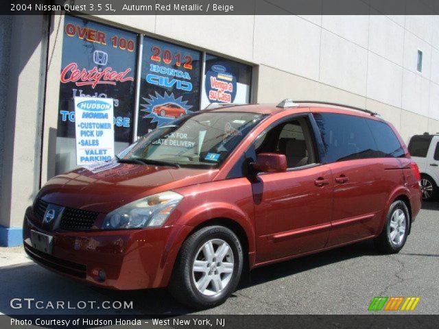 2004 Nissan Quest 3.5 SL in Autumn Red Metallic