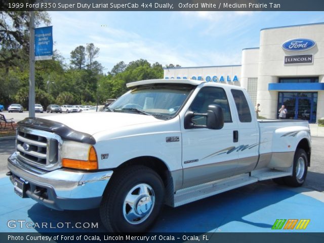1999 Ford F350 Super Duty Lariat SuperCab 4x4 Dually in Oxford White