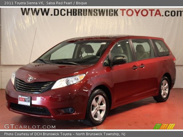 2011 Toyota Sienna V6 in Salsa Red Pearl