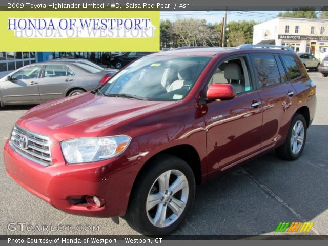 2009 Toyota Highlander Limited 4WD in Salsa Red Pearl