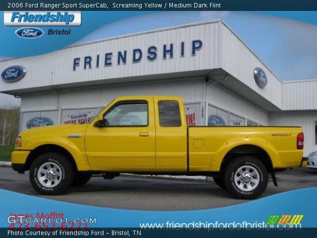 2006 Ford Ranger Sport SuperCab in Screaming Yellow