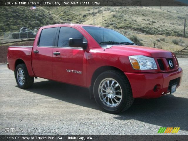2007 Nissan Titan XE Crew Cab in Red Alert