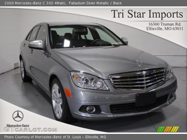 2009 Mercedes-Benz C 300 4Matic in Palladium Silver Metallic