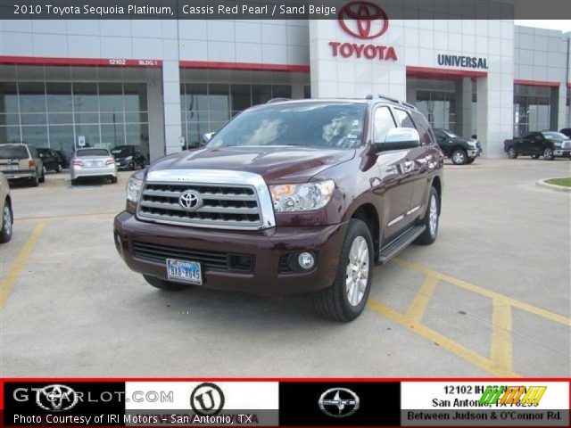 2010 Toyota Sequoia Platinum in Cassis Red Pearl