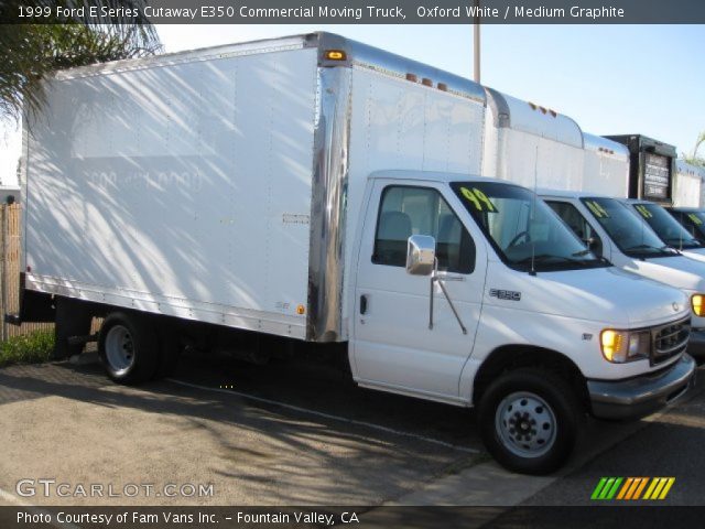 1999 Ford E Series Cutaway E350 Commercial Moving Truck in Oxford White