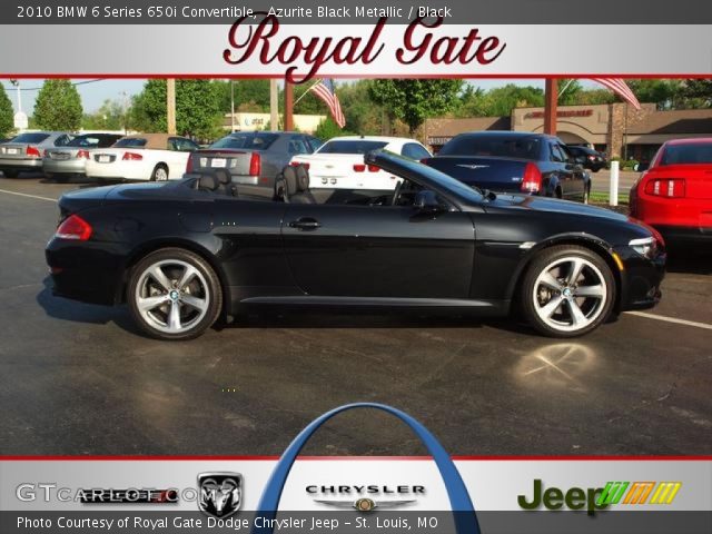 2010 BMW 6 Series 650i Convertible in Azurite Black Metallic