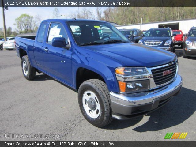 2012 GMC Canyon Work Truck Extended Cab 4x4 in Navy Blue