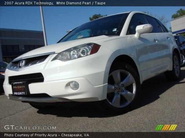 2007 Acura RDX Technology in White Diamond Pearl