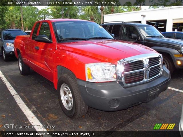 2006 Dodge Dakota ST Club Cab in Flame Red