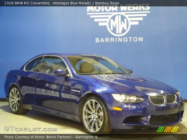 2008 BMW M3 Convertible in Interlagos Blue Metallic