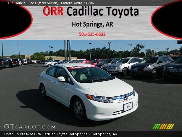 2012 Honda Civic Hybrid Sedan in Taffeta White