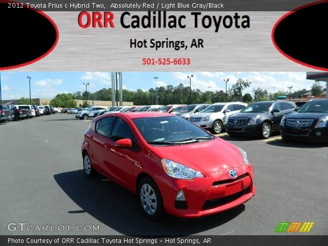 2012 Toyota Prius c Hybrid Two in Absolutely Red