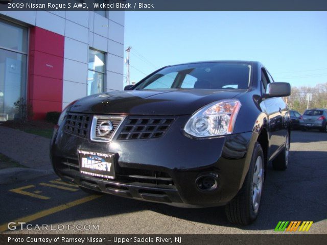 2009 Nissan Rogue S AWD in Wicked Black