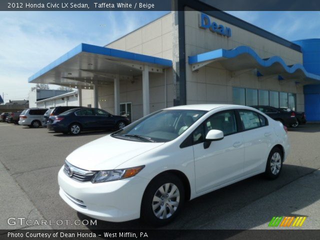 2012 Honda Civic LX Sedan in Taffeta White