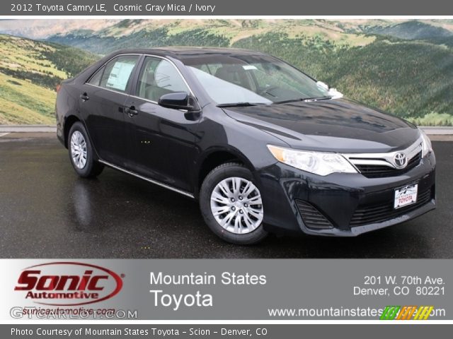 2012 Toyota Camry LE in Cosmic Gray Mica