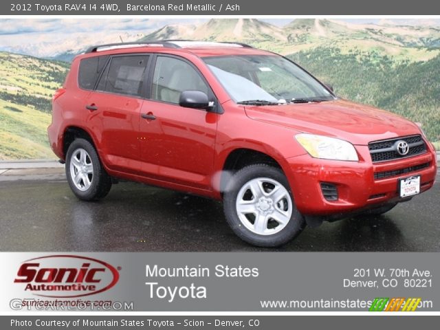 2012 Toyota RAV4 I4 4WD in Barcelona Red Metallic