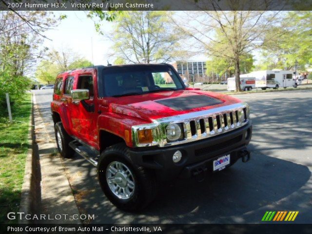2007 Hummer H3 X in Victory Red