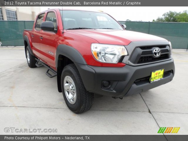 2012 Toyota Tacoma Prerunner Double Cab in Barcelona Red Metallic