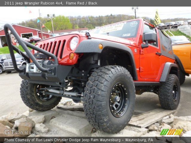 2011 Jeep Wrangler Rubicon 4x4 in Flame Red