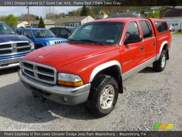 2001 Dodge Dakota SLT Quad Cab 4x4 in Flame Red