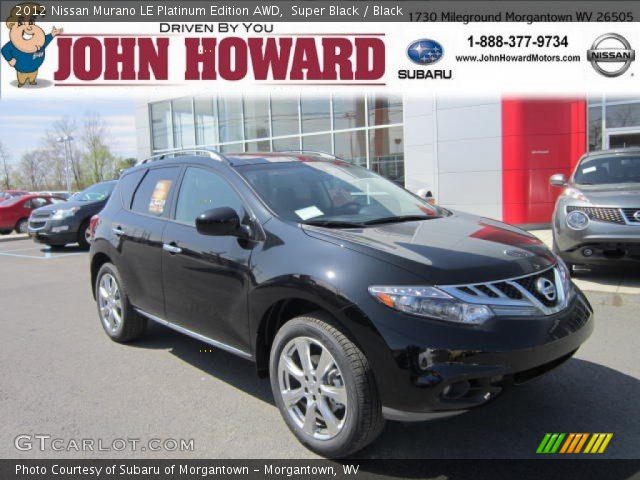 2012 Nissan Murano LE Platinum Edition AWD in Super Black