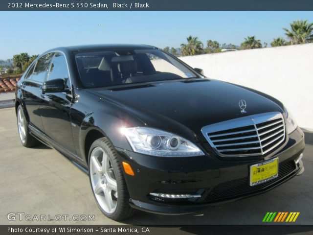 2012 Mercedes-Benz S 550 Sedan in Black