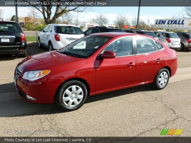 2009 Hyundai Elantra GLS Sedan in Apple Red Pearl
