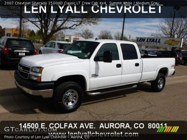 2007 Chevrolet Silverado 3500HD Classic LT Crew Cab 4x4 in Summit White