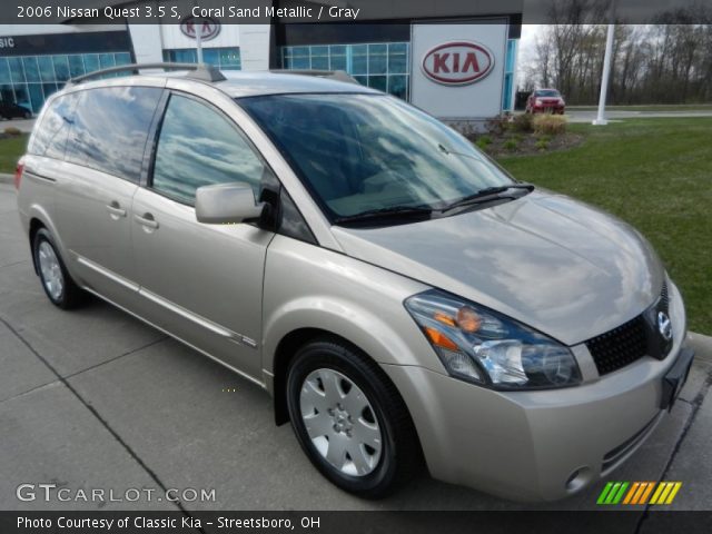 2006 Nissan Quest 3.5 S in Coral Sand Metallic