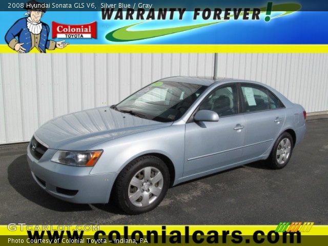 2008 Hyundai Sonata GLS V6 in Silver Blue