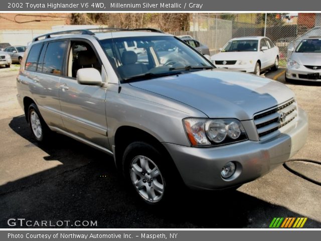 2002 Toyota Highlander V6 4WD in Millennium Silver Metallic