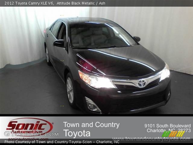 2012 Toyota Camry XLE V6 in Attitude Black Metallic