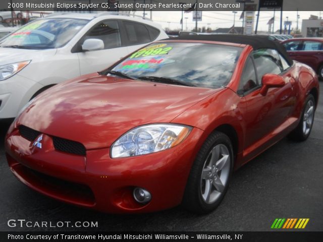 2008 Mitsubishi Eclipse Spyder GS in Sunset Orange Pearlescent