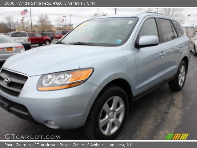2008 Hyundai Santa Fe SE 4WD in Silver Blue