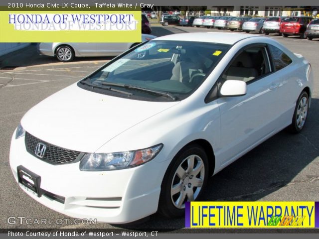 2010 Honda Civic LX Coupe in Taffeta White